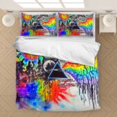 I Ll See You On The Dark Side Of The Moon Pink Floyd Bedding Set Mockup 4 - OtherBrick