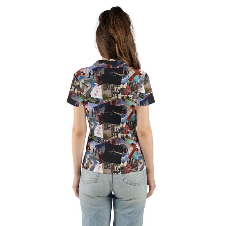 Pink Floyd Album Art Collage Covers Polo Shirt