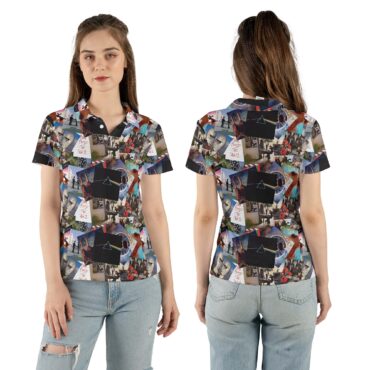 Pink Floyd Album Art Collage Covers Polo Shirt