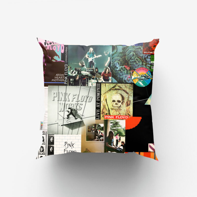 Pink Floyd Album Collage Set 3 Cushion Pillow Pink Floyd Album Collage Set 3 Cushion Pillow