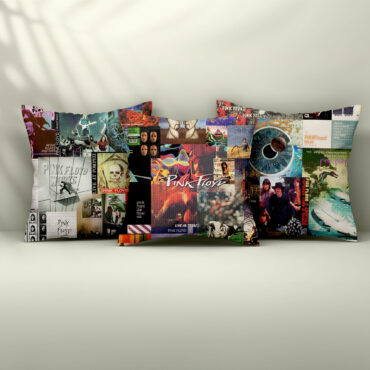 Pink Floyd Album Collage Set 3 Cushion Pillow