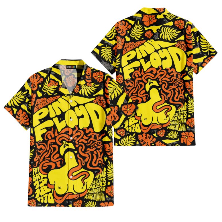 Pink Floyd Concert 1970 The Electric Factory Hawaiian Shirt
