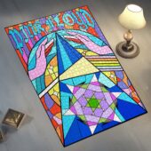 Pink Floyd Dsotm Band Stained Glass Colorful Puzzle Puzzle4 - OtherBrick