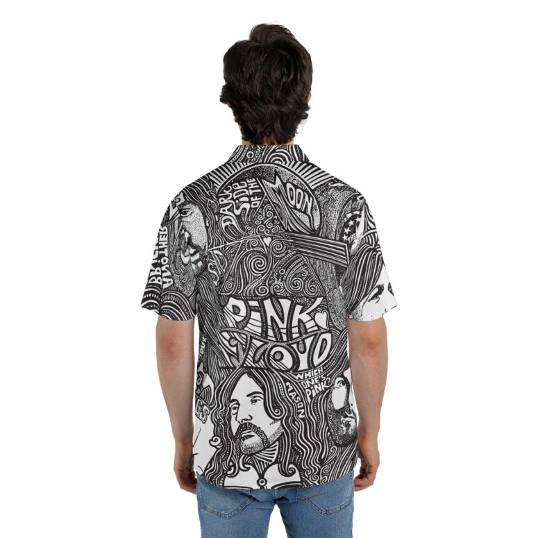 Pink Floyd Dark Side Of The Moon Hand Draw Art Polo Shirt