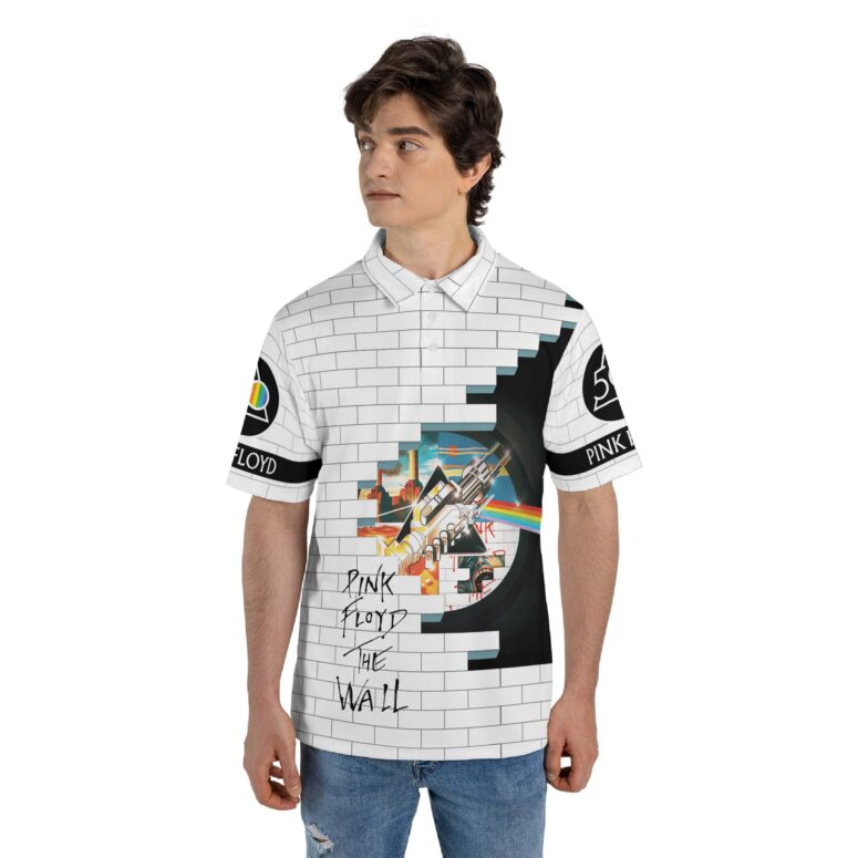Pink Floyd Wish You Were Here The Wall Animals DSoTM 50th Polo Shirt Pink Floyd Wish You Were Here The Wall Animals DSoTM 50th Polo Shirt