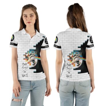 Pink Floyd Wish You Were Here The Wall Animals DSoTM 50th Polo Shirt