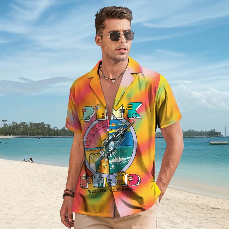 Robot Handshake Pink Floyd Wish You Were Here Hawaiian Shirt Robot Handshake Pink Floyd Wish You Were Here Hawaiian Shirt