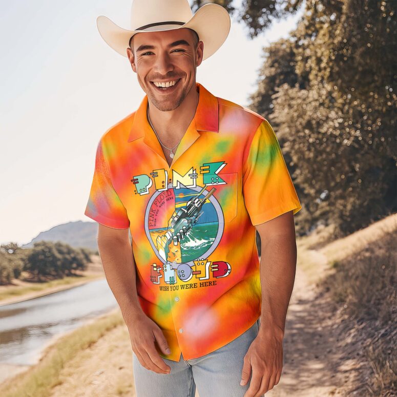 Robot Handshake Pink Floyd Wish You Were Here Hawaiian Shirt Robot Handshake Pink Floyd Wish You Were Here Hawaiian Shirt