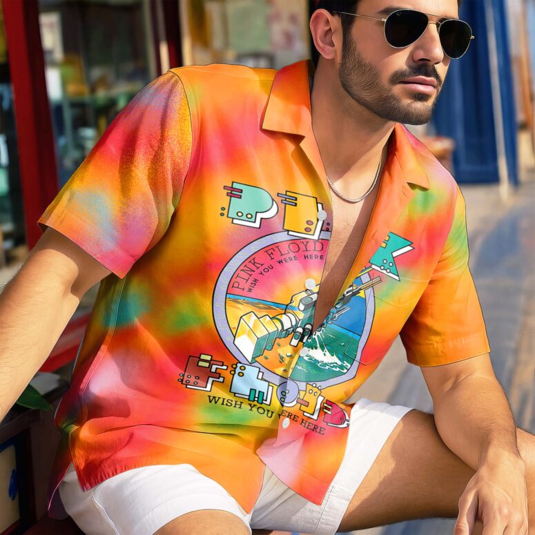 Robot Handshake Pink Floyd Wish You Were Here Hawaiian Shirt Robot Handshake Pink Floyd Wish You Were Here Hawaiian Shirt