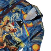 Starry Night Dark Side Of The Moon Van Gogh Pig Animals Hawaiian Shirt 04 - OtherBrick