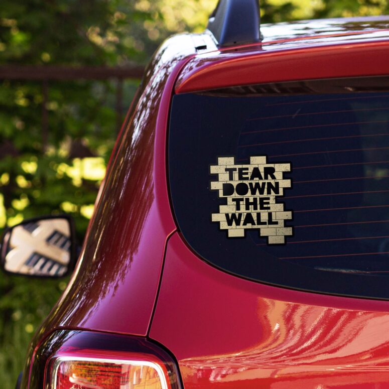 Tear Down The Wall Pink Floyd Car Sticker