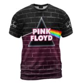 The Wall Dark Side Of The Moon Pink Floyd Purple Shirt Front - OtherBrick