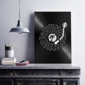 Wish You Were Here Lyric Vinyl Record Retro Pink Floyd Poster Vertical1pieces11 - OtherBrick