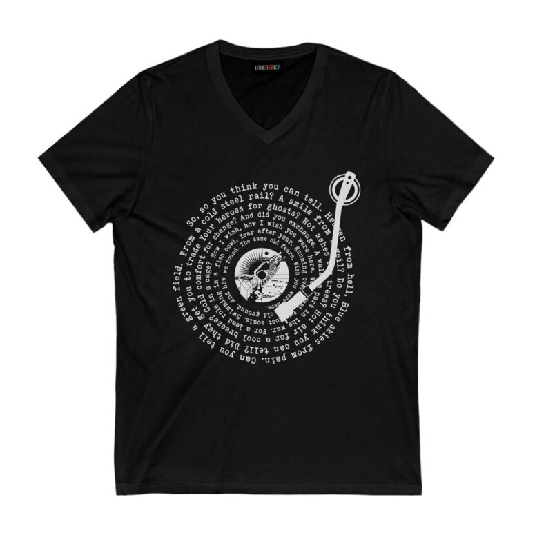 Wish You Were Here Lyric Vinyl Record Retro Shirt Wish You Were Here Lyric Vinyl Record Retro Shirt