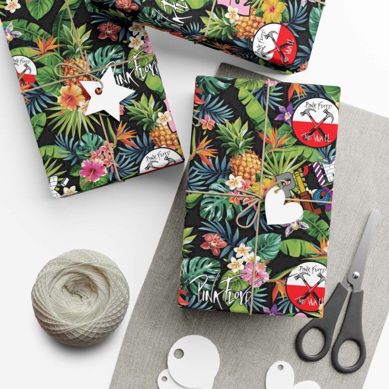 Album Icon The Wall DSOTM Pink Floyd Tropical Plants Wrapping Paper