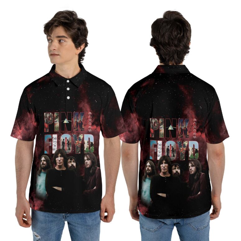 Camiseta Pink Floyd Echoes Album Montage Member Polo Shirt