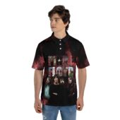 Camiseta Pink Floyd Echoes Album Montage Member Polo Shirt Man Front Mockup - OtherBrick