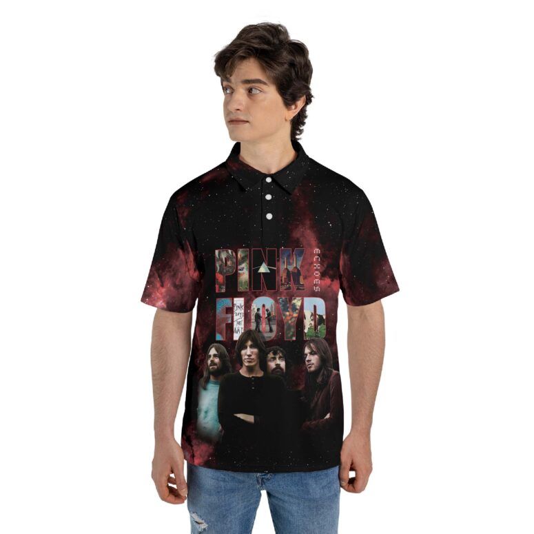 Camiseta Pink Floyd Echoes Album Montage Member Polo Shirt