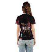 Camiseta Pink Floyd Echoes Album Montage Member Polo Shirt Woman Back Mockup - OtherBrick