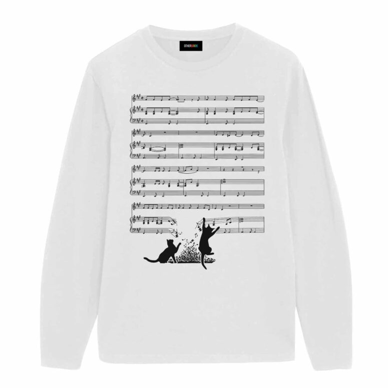 Cats And Time 1973 Music Sheet DSOTM Shirt Cats And Time 1973 Music Sheet DSOTM Shirt