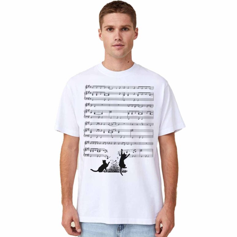 Cats And Time 1973 Music Sheet DSOTM Shirt Cats And Time 1973 Music Sheet DSOTM Shirt