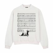 Cats And Time 1973 Music Sheet Dsotm Shirt Front Sweatshirt White - OtherBrick