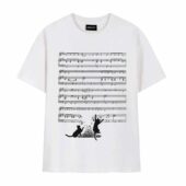 Cats And Time 1973 Music Sheet Dsotm Shirt Front Tshirt White - OtherBrick