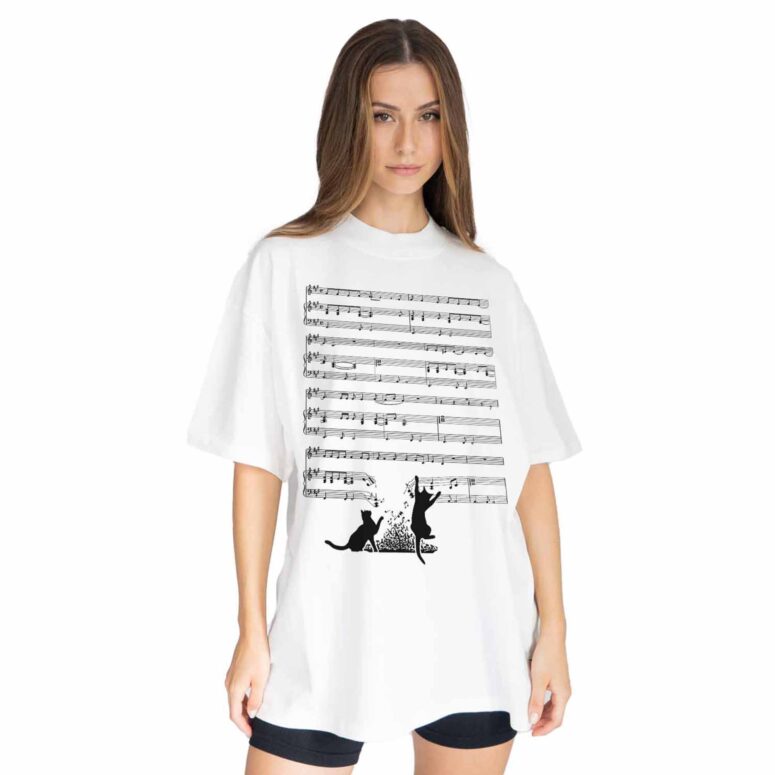 Cats And Time 1973 Music Sheet DSOTM Shirt Cats And Time 1973 Music Sheet DSOTM Shirt
