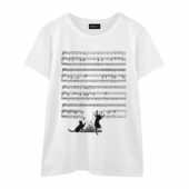 Cats And Time 1973 Music Sheet Dsotm Shirt Front Wtee White - OtherBrick