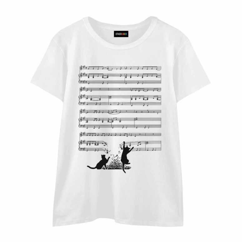 Cats And Time 1973 Music Sheet DSOTM Shirt Cats And Time 1973 Music Sheet DSOTM Shirt
