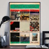 Conflict In Literature Pink Floyd Album Art Poster Vertical1pieces3 - OtherBrick