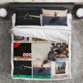 Conflict In Literature Pink Floyd Album Art Bedding Set Mockup 1 - OtherBrick