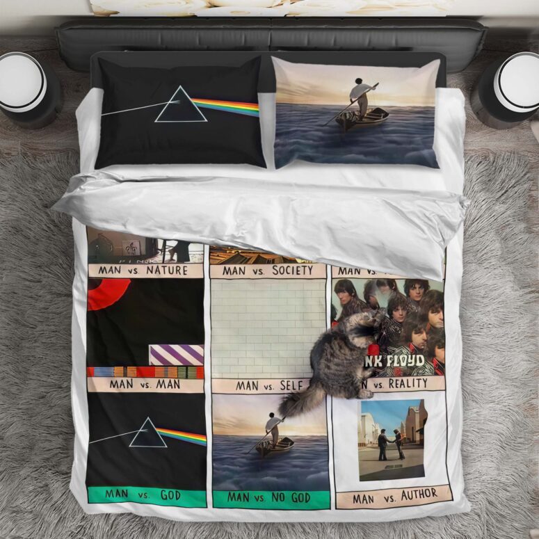 Conflict In Literature Pink Floyd Album Art Bedding Set Conflict In Literature Pink Floyd Album Art Bedding Set