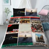 Conflict In Literature Pink Floyd Album Art Bedding Set Mockup 3 - OtherBrick
