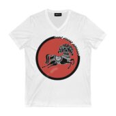 David Gilmour Horse Worn On Dstm Tour Shirt Front Vneck White - OtherBrick