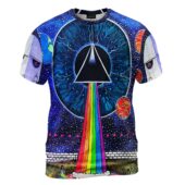 Division Bell Pulse Dsotm Back Art Wywh Album Pink Floyd Shirt Front - OtherBrick