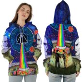 Division Bell Pulse Dsotm Back Art Wywh Album Pink Floyd Ziphoodie - OtherBrick