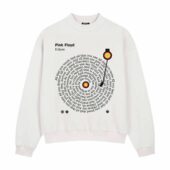Eclipse Dark Side Of The Moon Turntables Vinyl Lyric Shirt Front Sweatshirt White - OtherBrick