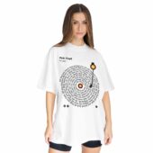 Eclipse Dark Side Of The Moon Turntables Vinyl Lyric Shirt Front Woman Shirt White - OtherBrick