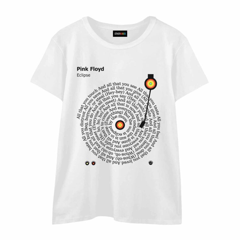 Eclipse Dark Side Of The Moon Turntables Vinyl Lyric Shirt Eclipse Dark Side Of The Moon Turntables Vinyl Lyric Shirt
