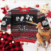 Full Band The Dark Side Of The Moon Pink Floyd Christmas Ugly Sweater Mk 2 - OtherBrick