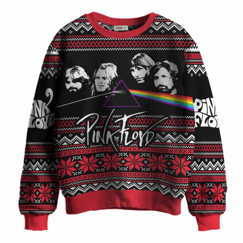 Full Band The Dark Side of the Moon Pink Floyd Christmas Ugly Sweater