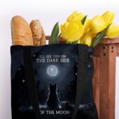 I Will See You On The Dsotm Black Cat Pink Floyd Totebag2 - OtherBrick