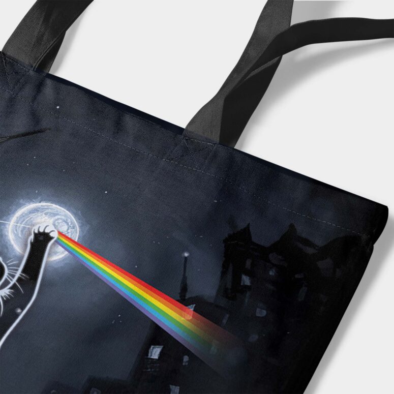 I Will See You On The DSOTM Black Cat Pink Floyd Tote Bag