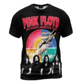 Pink Floyd 1975 North American Tour Vintage Shirt Shirt Front - OtherBrick