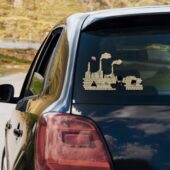 Pink Floyd Album Art Dsotm Animals The Wall Car Sticker Car Sticker Mockup 3 - OtherBrick