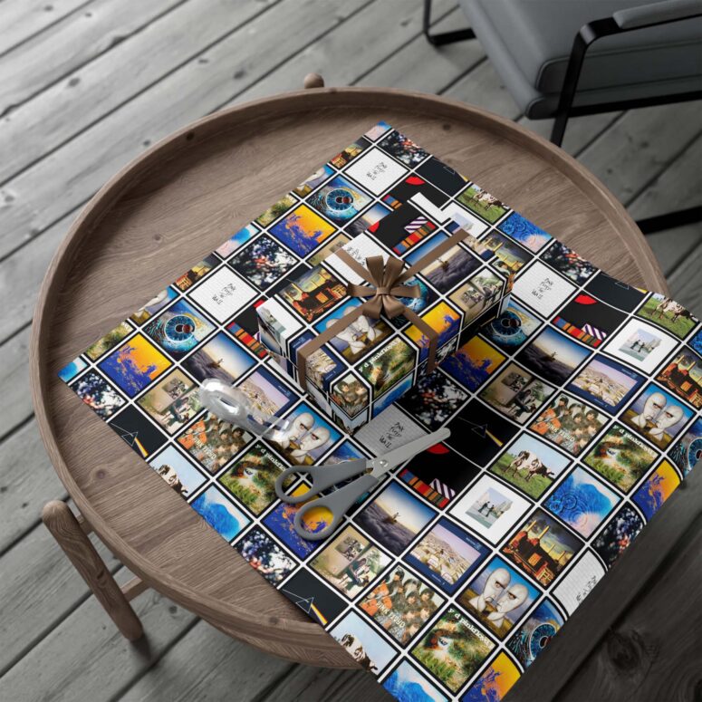 Pink Floyd Album Collage Wrapping Paper Pink Floyd Album Collage Wrapping Paper