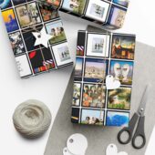 Pink Floyd Album Collage Wrapping Paper Mockup 4 - OtherBrick