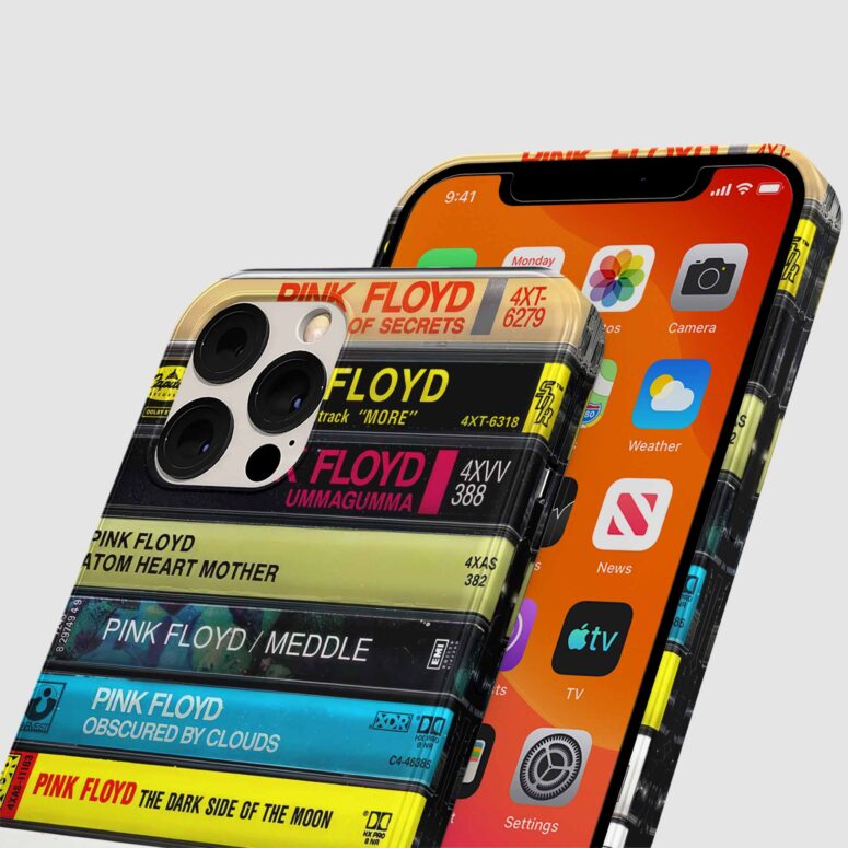 Pink Floyd Albums Cassette Retro Collection Phone Case Pink Floyd Albums Cassette Retro Collection Phone Case