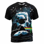 Pink Floyd Dark Side Of The Moon Pyramid Astronaut Shirt Front - OtherBrick